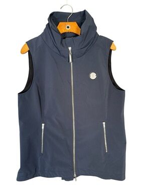 Noel Asmar Equestrian Blue Navy Vest Zipper Riding  XL